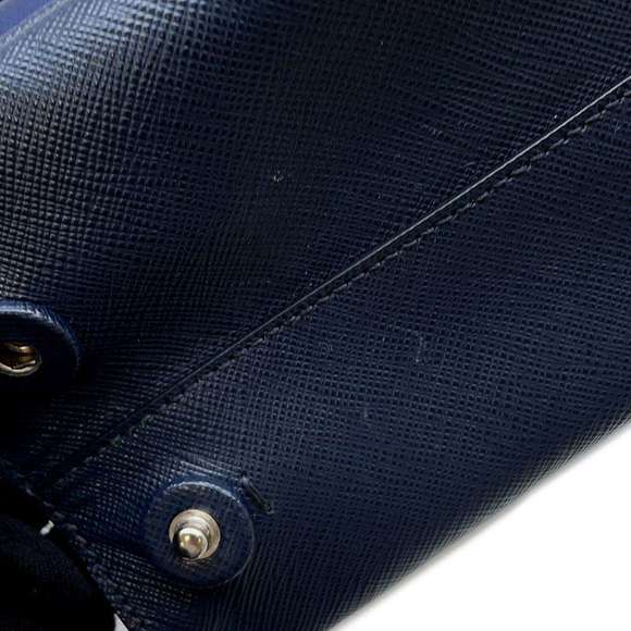 Prada Canapa City Handbag Nylon Leather Black - Picture 6 of 16